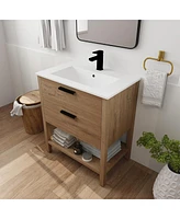 30 Inch Bathroom Vanity Plywood With 2 Drawers