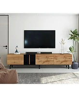 Streamdale Furniture Modern 80" Tv Stand with Large Storage