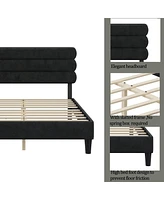 Streamdale Furniture Sturdy Queen Platform Bed, No Box Spring Required