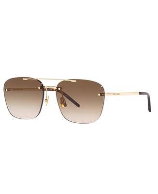 Saint Laurent Unisex Sunglasses, Sl 309 Rimless Ys000324