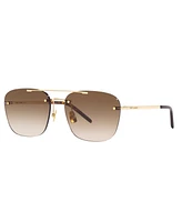 Saint Laurent Unisex Sunglasses, Sl 309 Rimless Ys000324