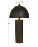 Rosemary Lane 22" Metal Accent Lamp with Dome Shade