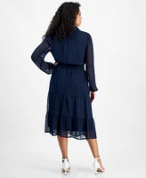 Tinsel Petite Textured Midi Dress