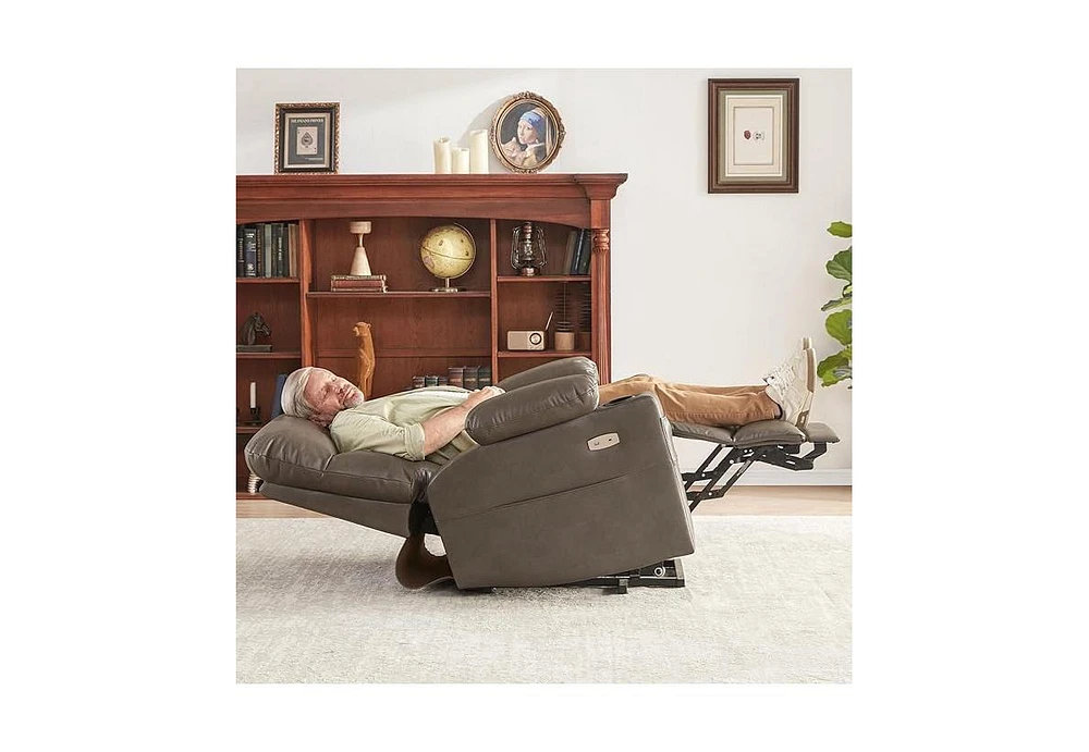 Simplie Fun Willove Dual Motor Power Lift Lay Flat Recliner with Heat & Massage