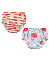 Hudson Baby Baby Girls Hudson Swim Diapers, Sea Shells, 0-6 Months