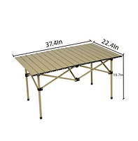 Cowin Folding Camping Table Portable Lightweight 37.4 x 22.4 x 19.7 inch