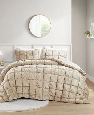 Intelligent Design Velvet Dream Puff Comforter Sets