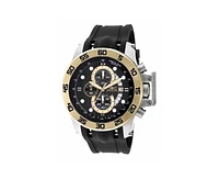 Invicta Men's I-Force Quartz Multifunction Black Dial Polyurethane Watch