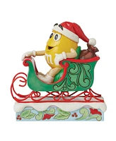 Jim Shore M & M'S Yellow Character in Sled