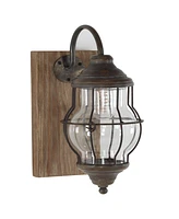 Rosemary Lane 17" Metal Battery Operated Accent Lamp with Included Fixed Led Light