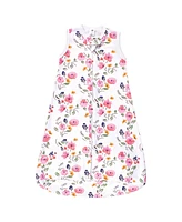 Hudson Baby Girls Cotton Wearable Sleeping Bag, Sack, Blanket