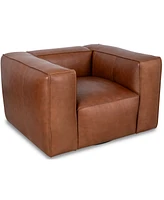 Rutherford Home Amalfy 48" Leather Swivel Chair