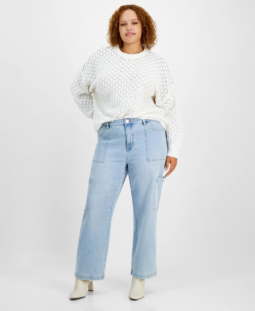 And Now This Trendy Plus Utility Jeans