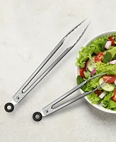 Tovolo Elements 9" 12" Stainless Steel Tongs, Set of 2