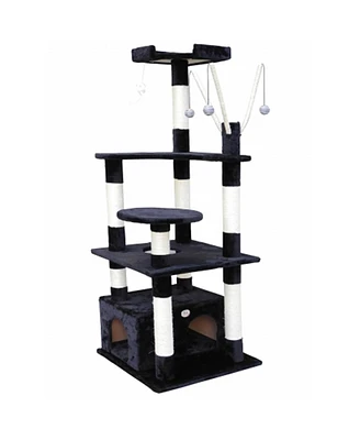 Go Pet Club F3033 Cat Tree- 65.5 in. High