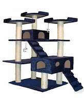 Go Pet Club F2040-Blue 72 in. Blue Cat Tree