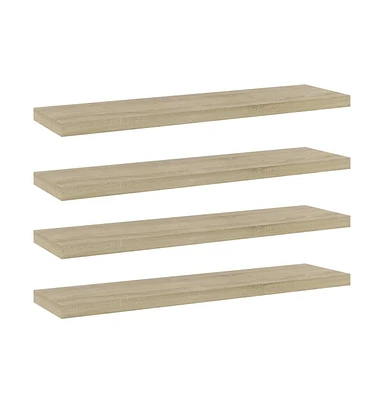 vidaXL Bookshelf Boards pcs Sonoma Oak 15.7"x3.9"x0.6" Engineered Wood