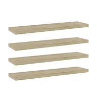 vidaXL Bookshelf Boards pcs Sonoma Oak 15.7"x3.9"x0.6" Engineered Wood