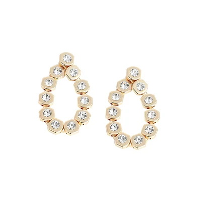 Sohi Women's Crystal Drop Earrings