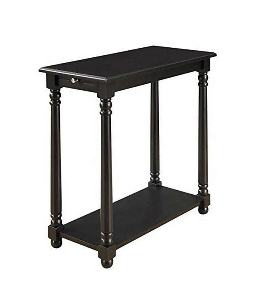 Convenience Concepts French Country Regent End Table, Black