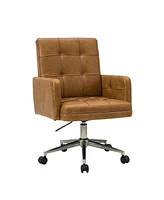 Hulala Home Mid-century Modern Height-Adjustable 360° Swivel Office Chair