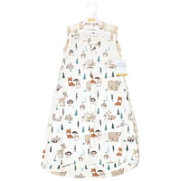 Hudson Baby Boys Cotton Sleeveless Wearable Sleeping Bag, Sack, Blanket Woodland Pals, 12-18 Months