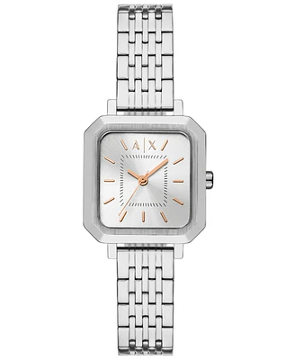 A|X Armani Exchange Women's Quartz Three-Hand Silver Stainless Steel 27MM