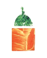 Touched by Nature Baby Cotton Swaddle Blanket and Headband or Cap, Carrot, One