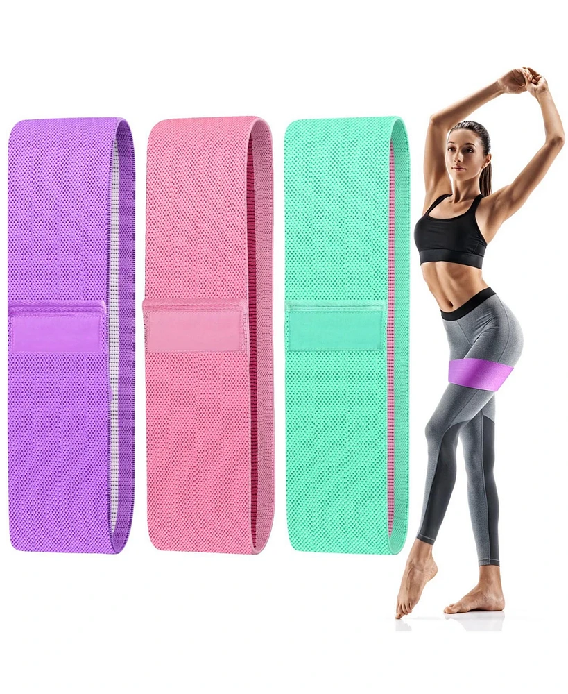 Cowin Resistance Loop Exercise Bands Set Elastic 3 Levels