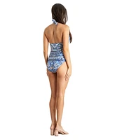 La Moda Clothing Women's Cutout One Piece Swimsuit