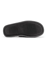 Muk Luks Men's Gavin Scuff Slippers, Charcoal/Dark Grey, Large