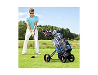 Slickblue 4 Wheel Folding Golf Pull Push Cart Trolley