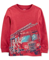 Carter's Toddler Boys Firetruck Print Long-Sleeve T-Shirt