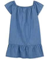 Carter's Toddler Girls Chambray Drop-Waist Dress