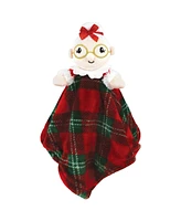 Hudson Baby Infant Girls Plush Blanket with Security Blanket, Mrs. Claus, One Size