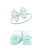 Hudson Baby Baby Girls Headband and Socks Giftset, Mermaid, One