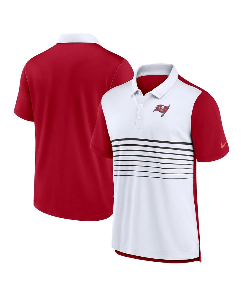 Nike Men's Red/White Tampa Bay Buccaneers Fashion Performance Polo Shirt