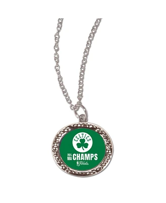 Wincraft Boston Celtics 2024 Nba Finals Champions Round Logo Necklace