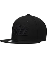 New Era Men's Utah Jazz Black On Black 9FIFTY Snapback Hat