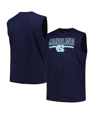 Profile Men's Navy North Carolina Tar Heels Big Tall Tank Top