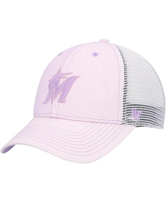 '47 Brand Women's Purple Miami Marlins Haze Mvp Trucker Snapback Hat