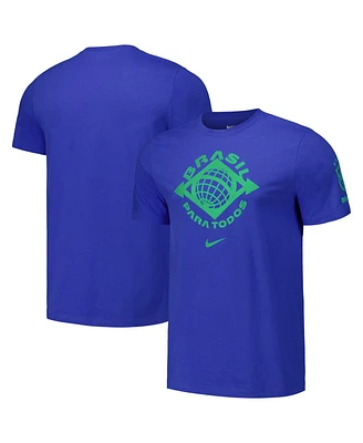 Nike Men's Royal Brazil National Team Localized Core Cotton T-Shirt