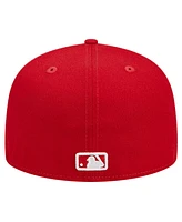 New Era Men's Red Kansas City Royals Logo 59FIFTY Fitted Hat