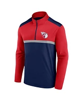 Fanatics Men's Navy Cleveland Guardians Unstoppable Quarter-Zip Top