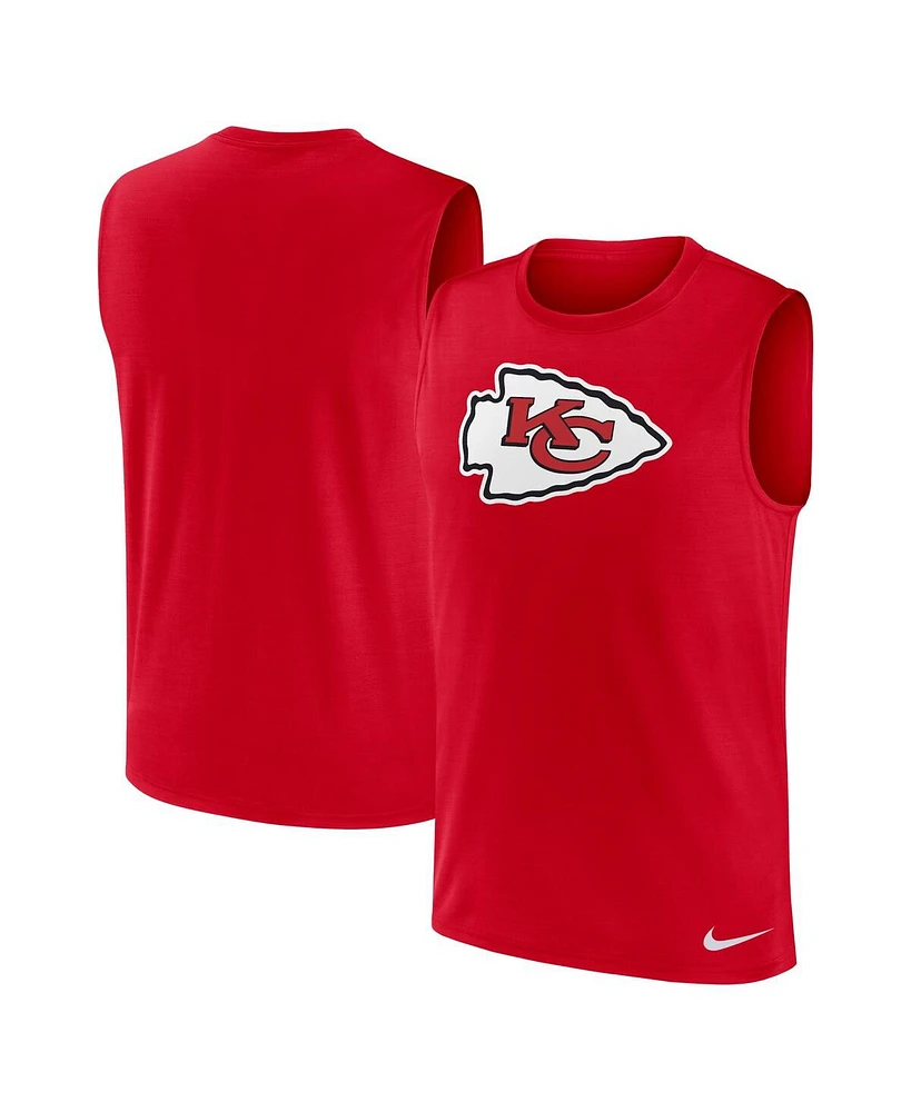 Nike Men's Red Kansas City Chiefs Blitz Legend Muscle Perform Tank Top