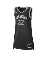 Nike Men's and Women's A'ja Wilson Black Las Vegas Aces Explorer Edition Player Jersey