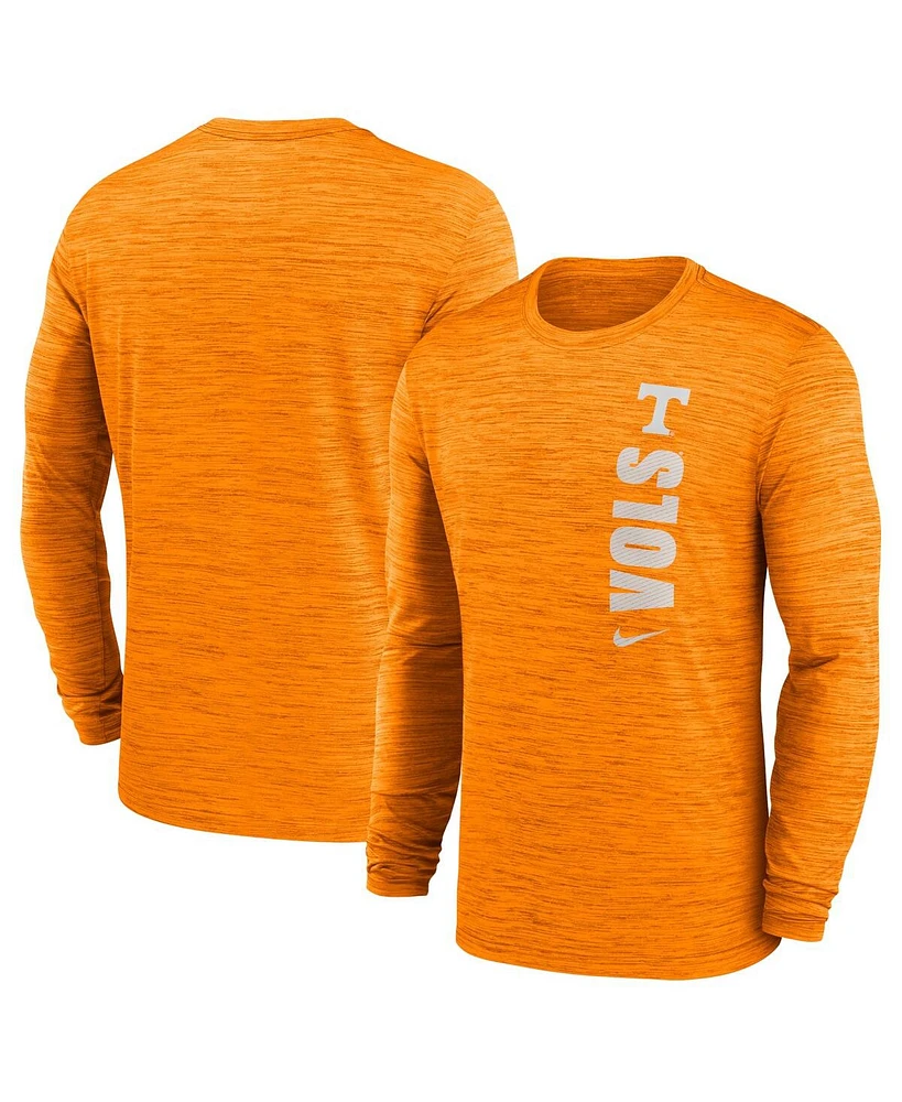 Nike Men's Tennessee Orange Volunteers 2024 Sideline Velocity Performance Long Sleeve T-Shirt