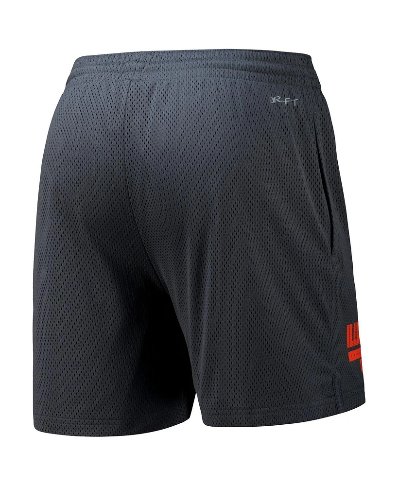 Nike Men's Anthracite Illinois Fighting Illini 2024 Sideline Mesh Shorts