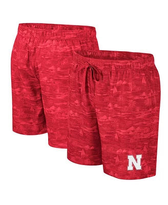 Colosseum Men's Scarlet Nebraska Huskers Ozark Swim Shorts