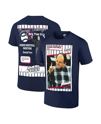 Ripple Junction Men's Navy Seinfeld New York Baseball T-Shirt